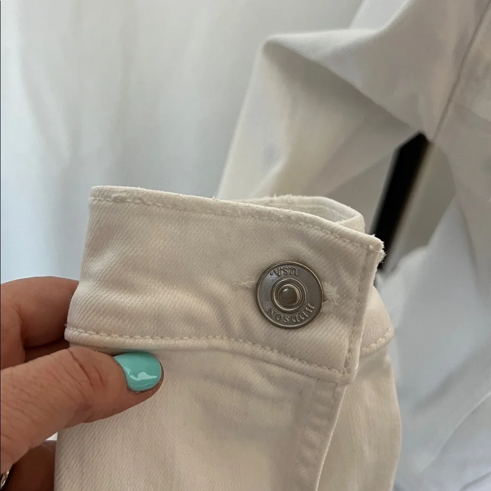 Hudson White Denim Jacket - Picture 5 of 8